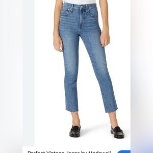 Madewell Women's the Perfect vintage Classic Blue Jeans size 33